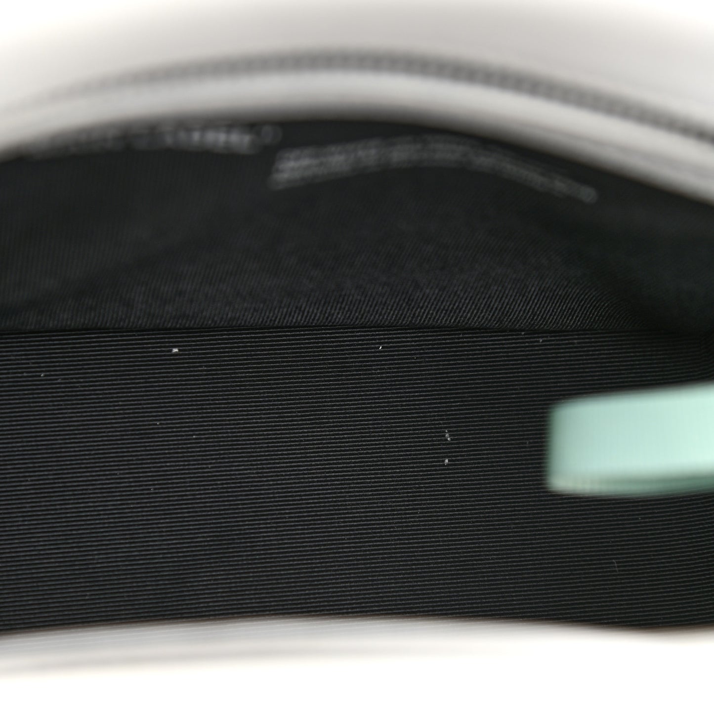 Saffiano Striped Diag Binder Flap Bag White Black