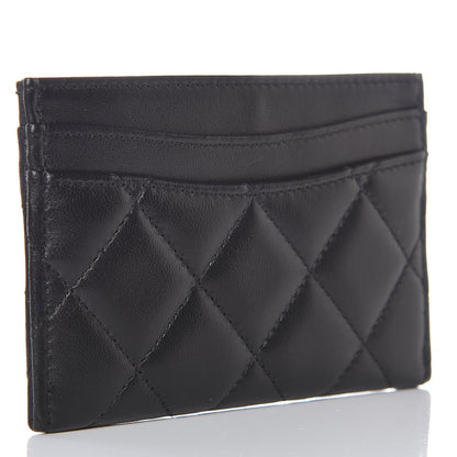Chanel Lambskin Quilted Card Holder Black 4 of 9