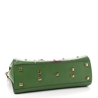 Valentino Garavani Calfskin Enchanted Wonderland My Rockstud Frame Bag Green 4 of 8