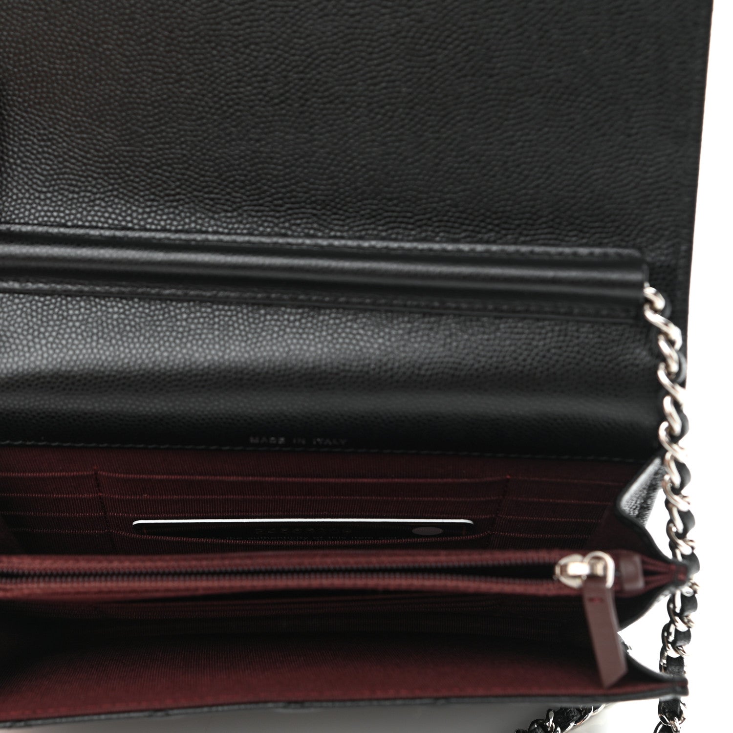 Chanel Caviar Quilted Square Wallet On Chain WOC Black 5 of 12