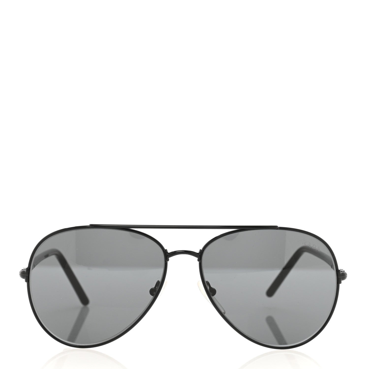 Prada Aviator Sunglasses SPR 66X Black 2 of 6