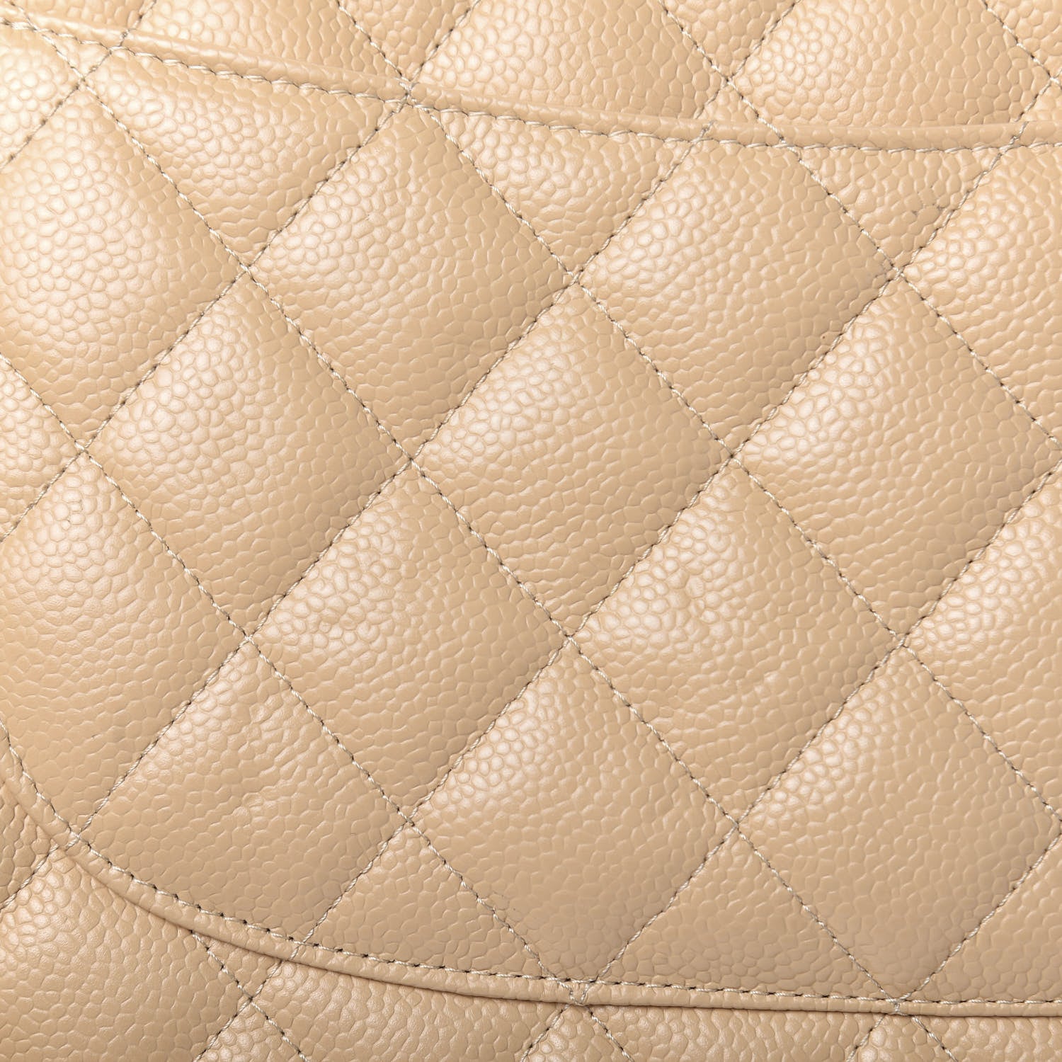 Chanel Caviar Quilted Jumbo Double Flap Beige 12 of 16