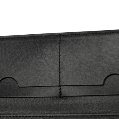 Off-White Calfskin Jitney Quote Flap Wallet On Chain Black 11 of 11