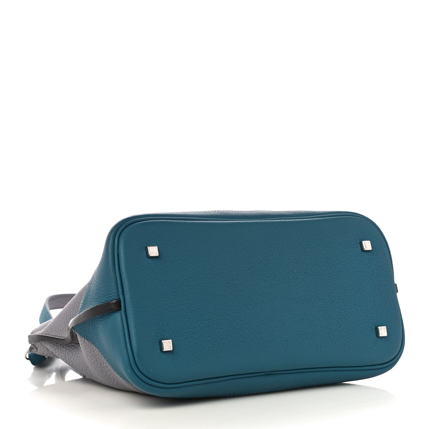 Moynat Taurillon Josephine PM Polar Prussian Blue 4 of 11
