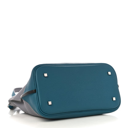 Moynat Taurillon Josephine PM Polar Prussian Blue 4 of 11
