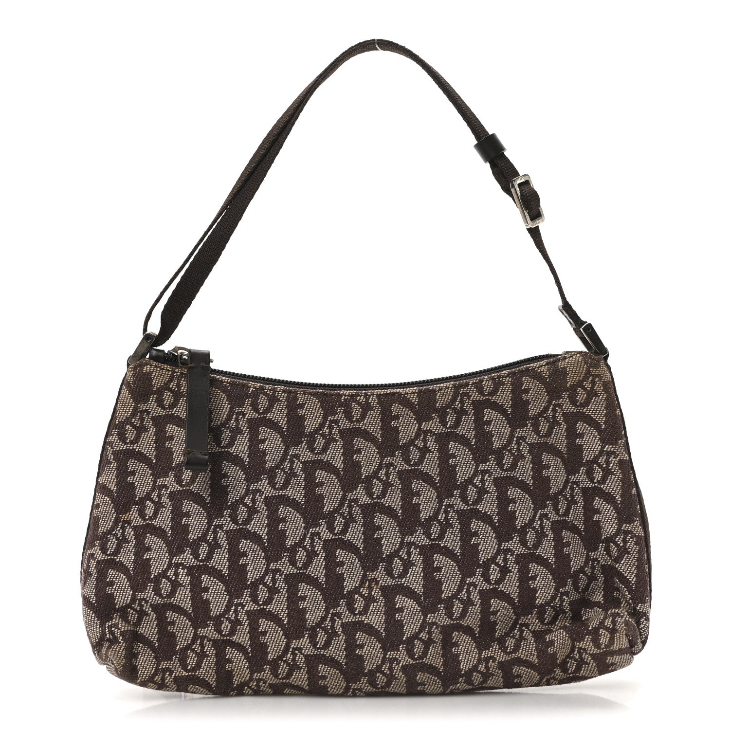 Christian Dior Monogram Shoulder Bag Pochette Brown 1 of 9