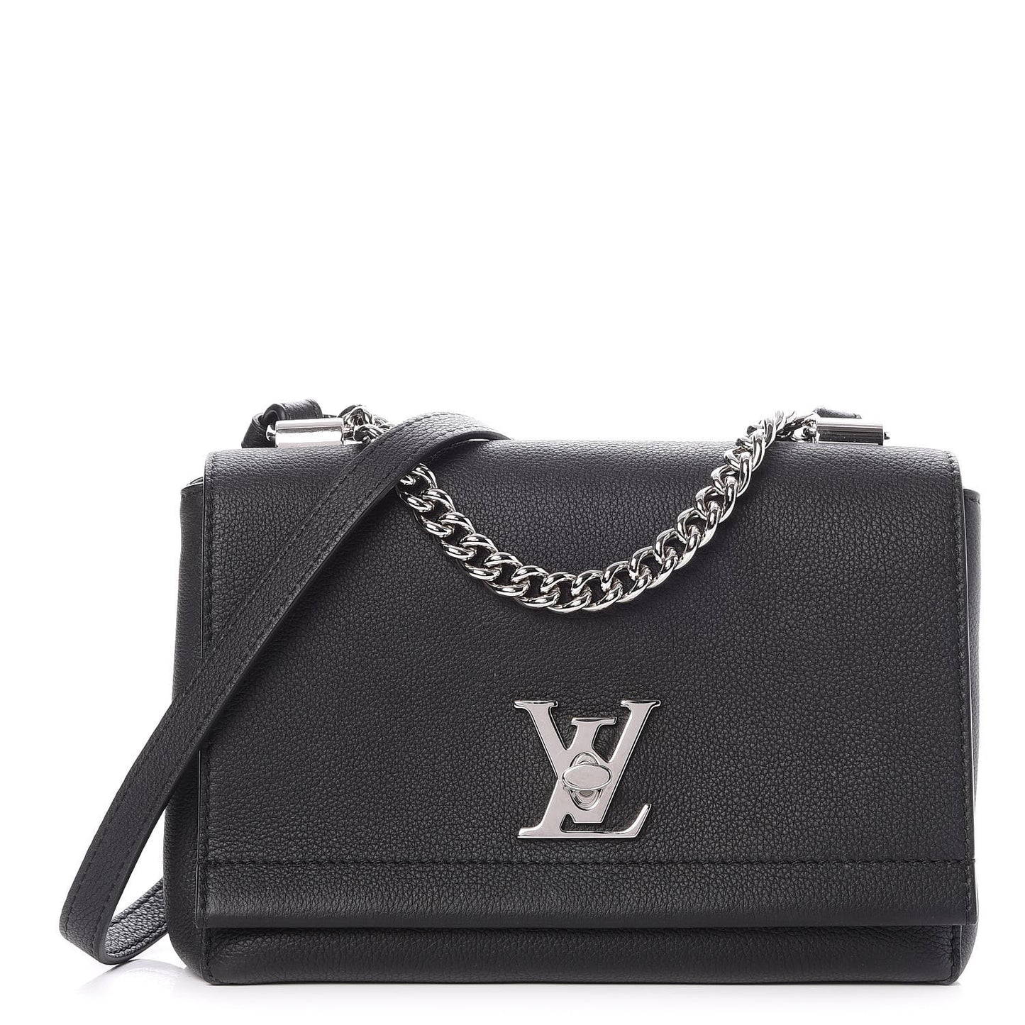 Calfskin Lockme II Chain Bag BB Black