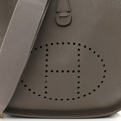 Hermes Taurillon Clemence Evelyne III PM Etain 8 of 10