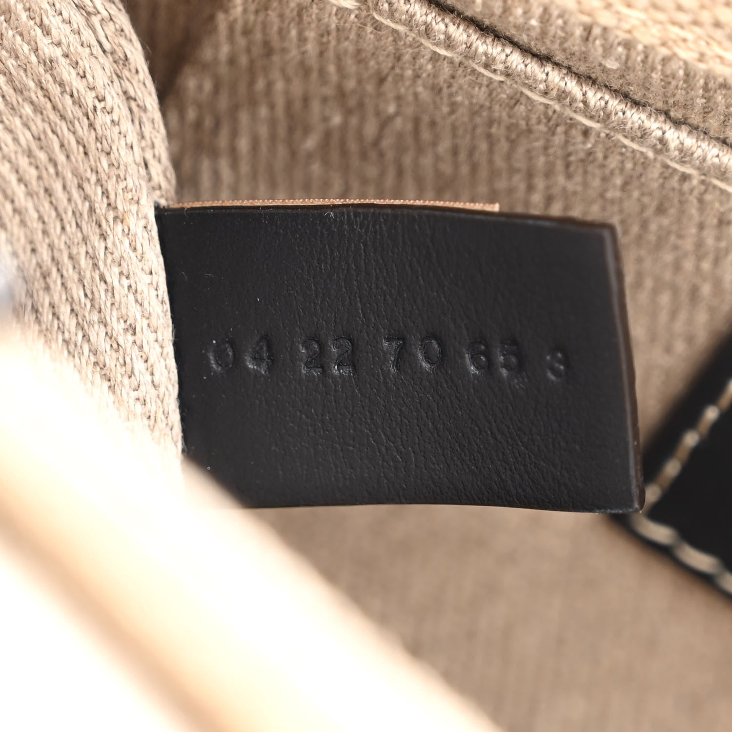 Chloe Cotton Calfskin Mini Woody Ribbon Tote White Blue 7 of 10