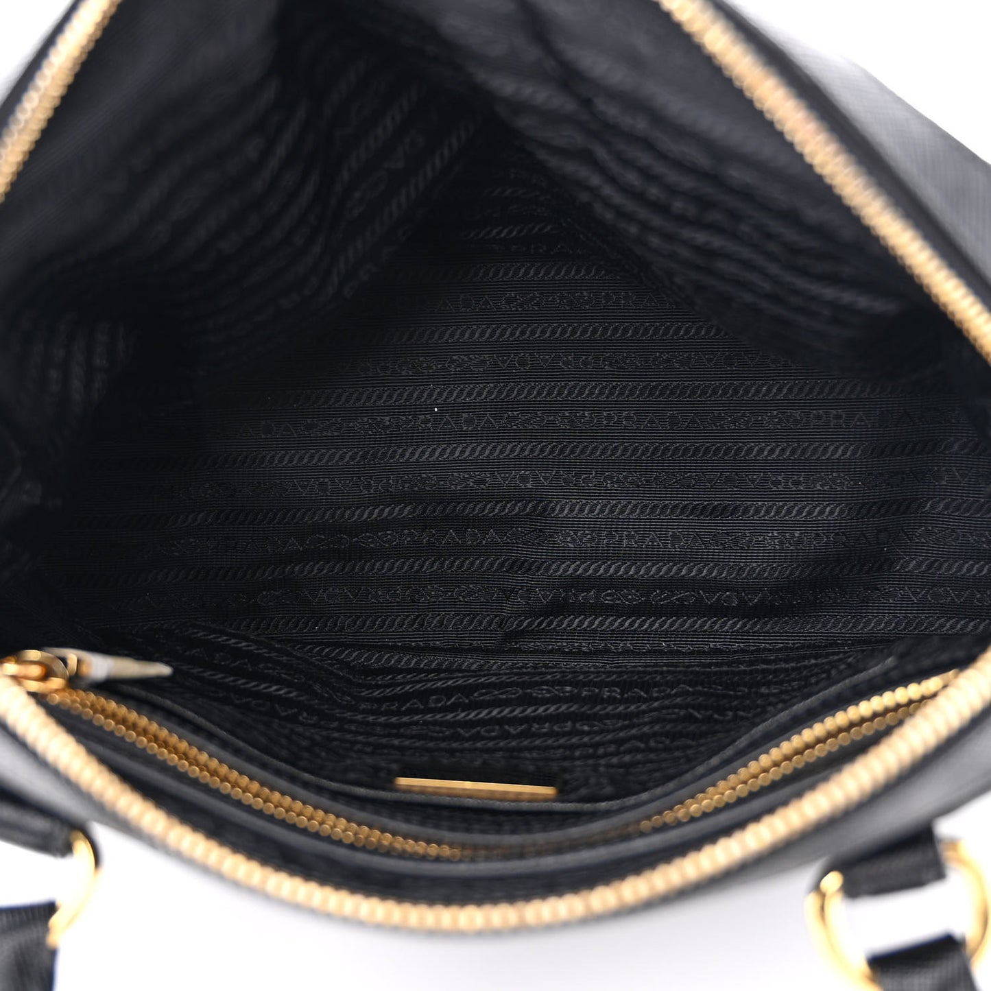 Tessuto Nylon Saffiano Tote Black