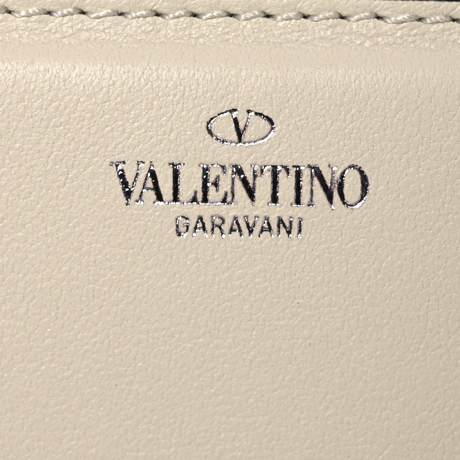 Valentino Garavani Calfskin Crystal Vlogo Small Loco Shoulder Bag Light Ivory 7 of 18