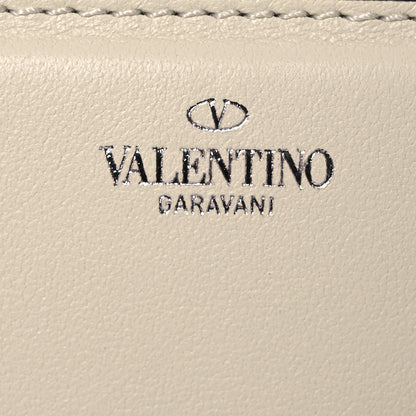 Valentino Garavani Calfskin Crystal Vlogo Small Loco Shoulder Bag Light Ivory 7 of 18