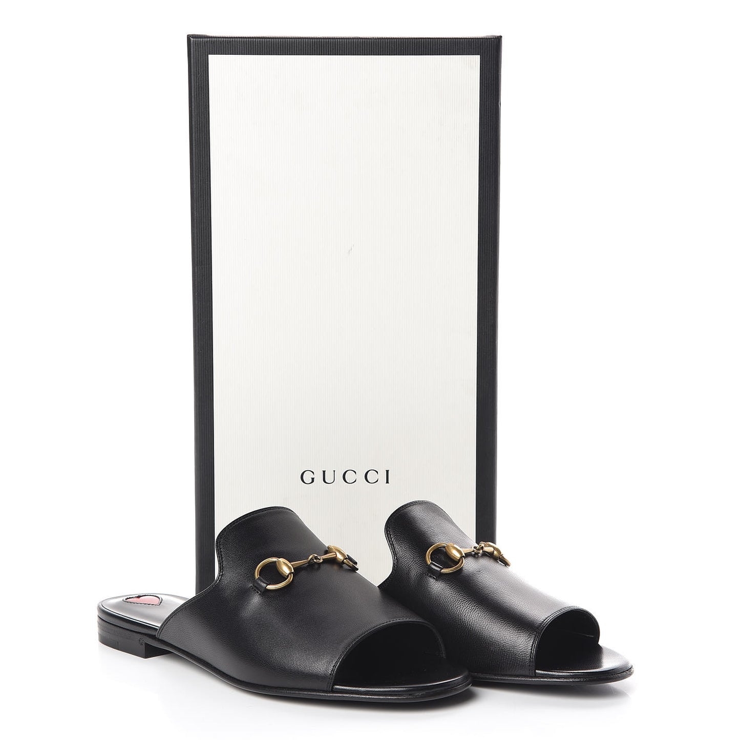 Malaga Kid Horsebit Slide Sandals 35.5 Black