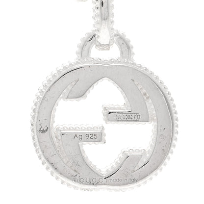 Gucci Sterling Silver Interlocking G Beaded Cluster Pendant Necklace 4 of 4