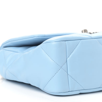 Chanel Lambskin Quilted Medium Chanel 19 Flap Light Blue 9 of 10