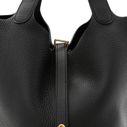 Hermes Taurillon Clemence Picotin Lock 22 MM Black 8 of 11
