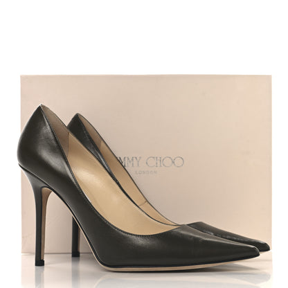 Jimmy Choo Kid Abel 100 Pumps 39.5 Light Smoke 10 of 10
