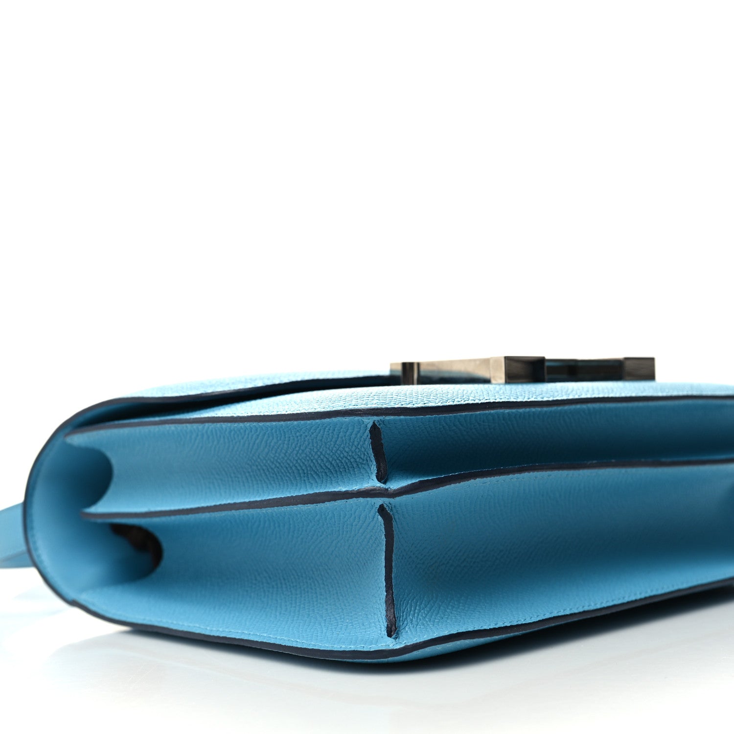 Hermes Epsom Enamel Constance 24 Bleu du Nord Rouge 10 of 12
