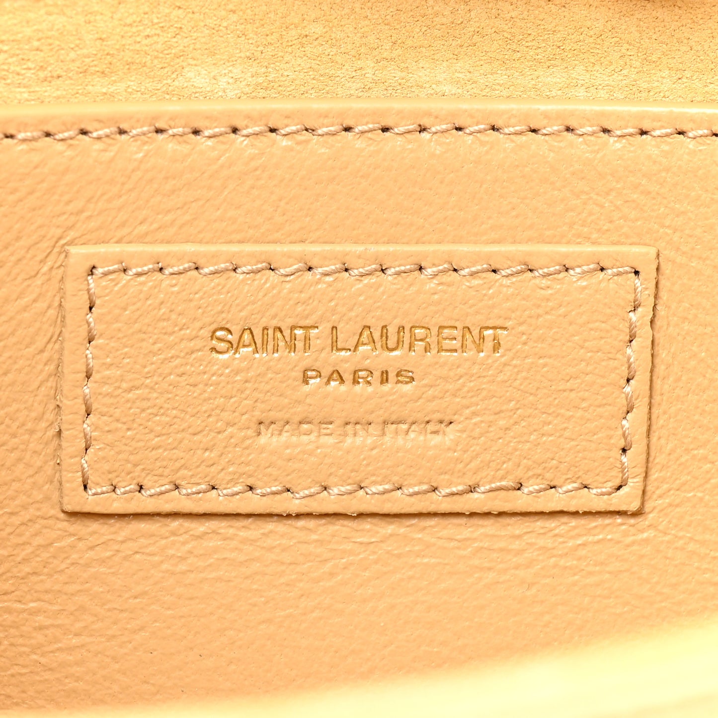 Metallic Calfskin Small Classic Monogram Kate Tassel Satchel Gold