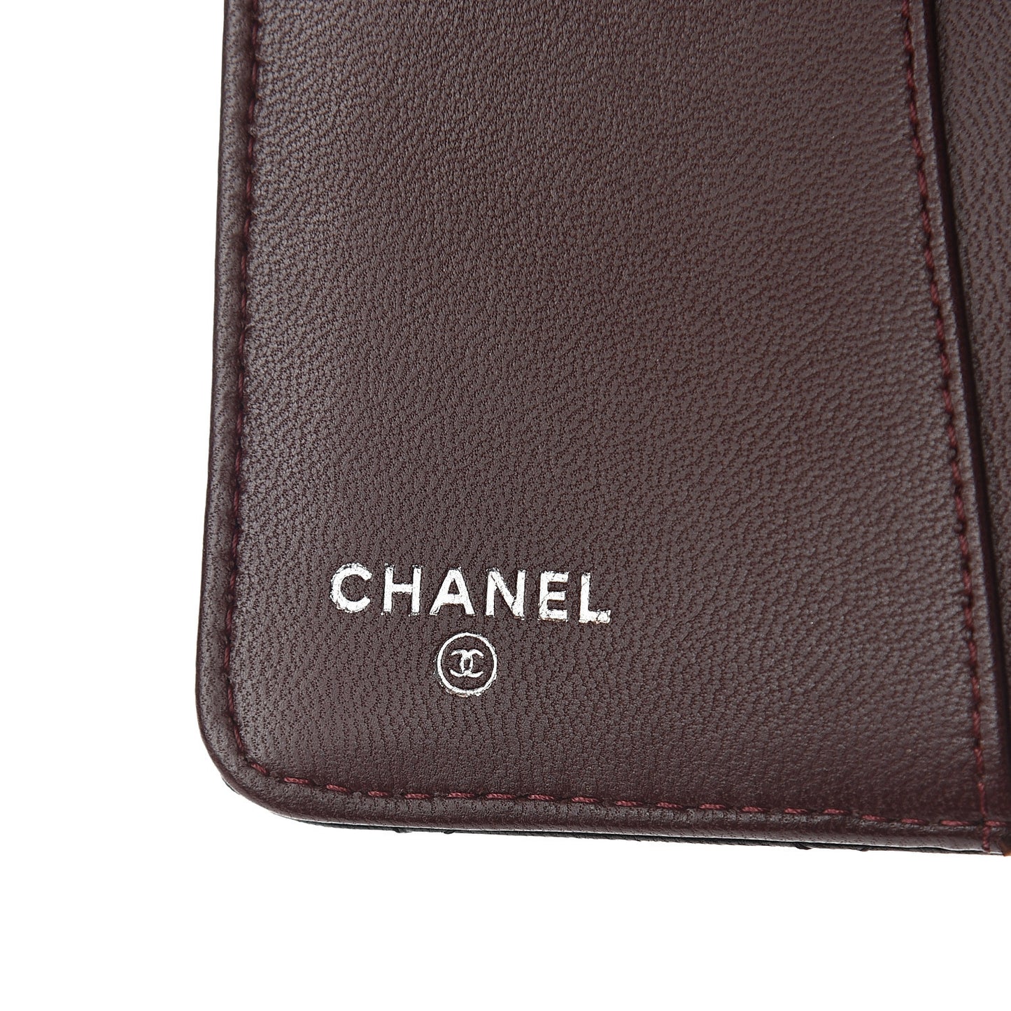 Lambskin Quilted Small Agenda Cover Black