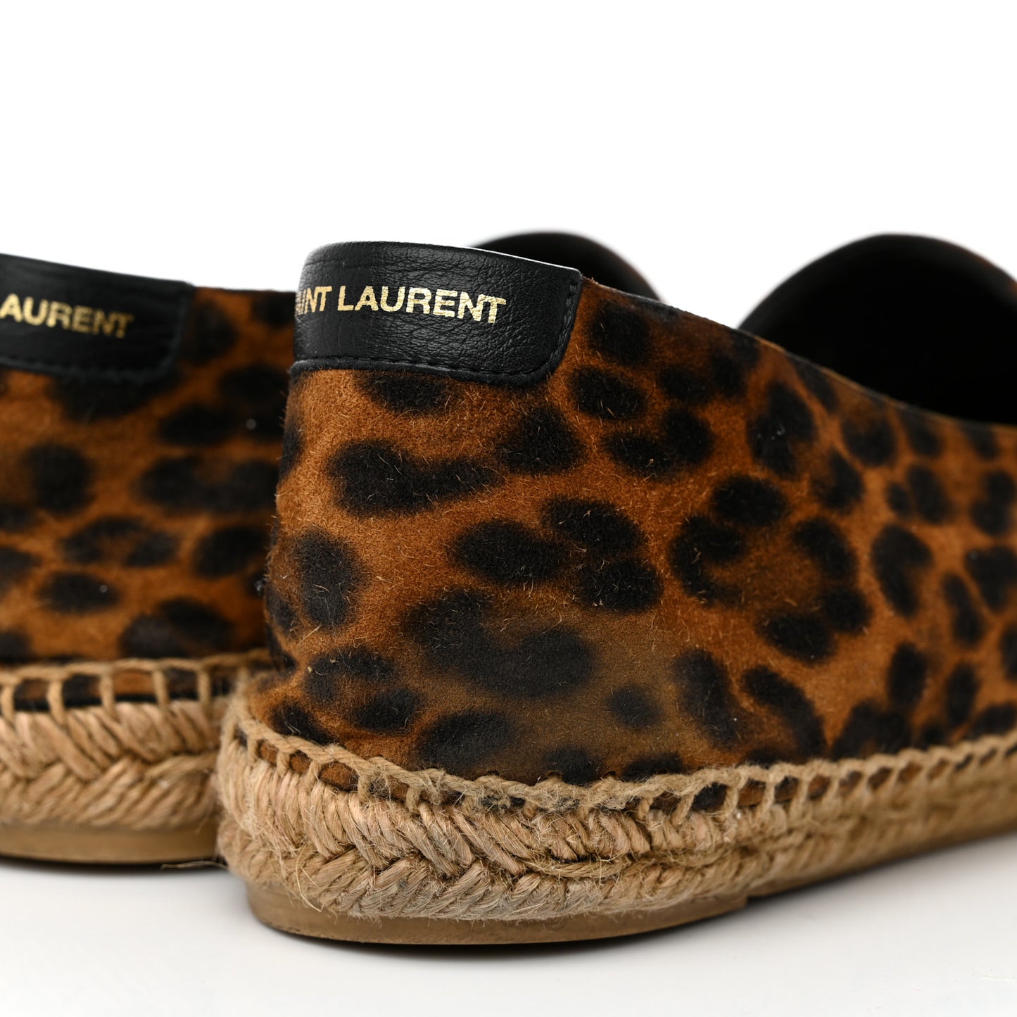 Suede Leopard Print Espadrilles 39