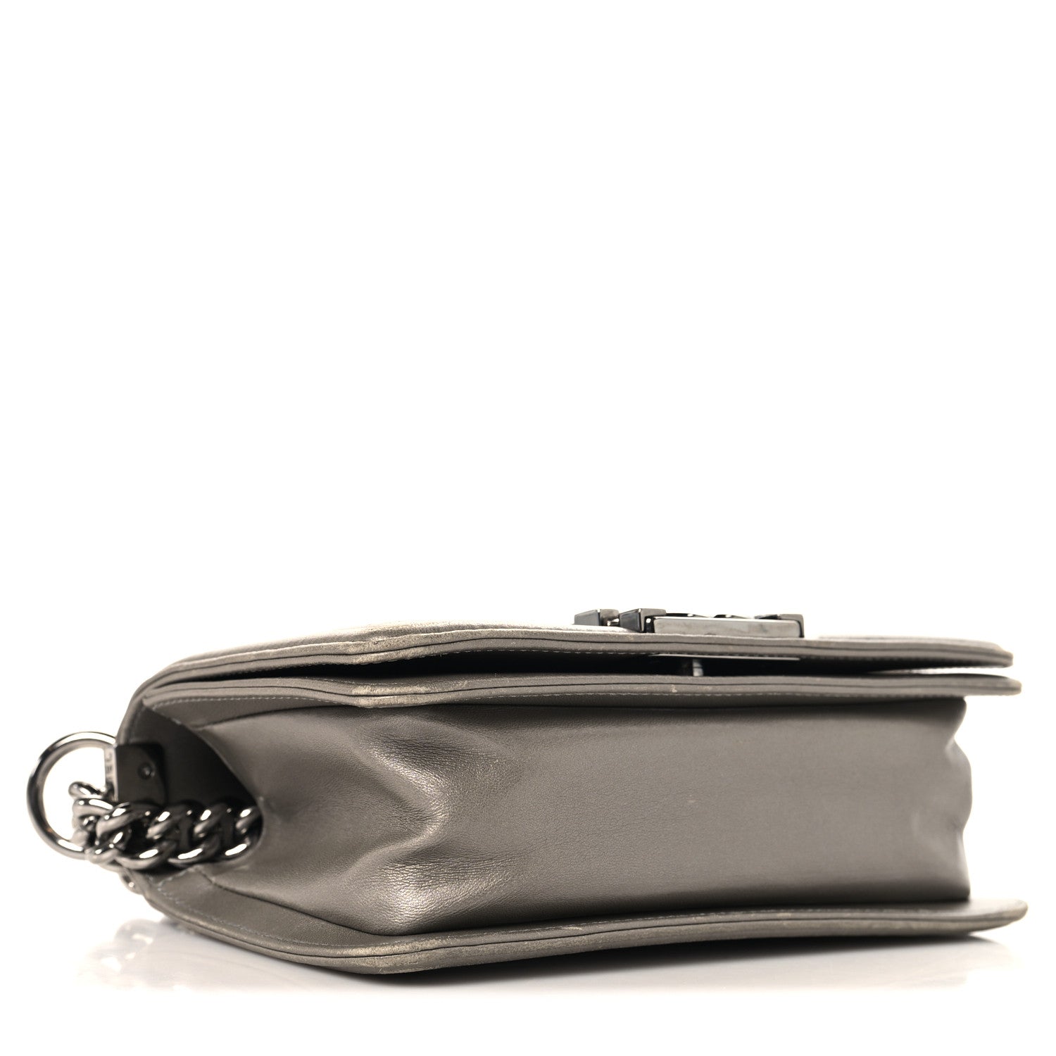 Chanel Galuchat Stingray Small Boy Flap Silver 4 of 11