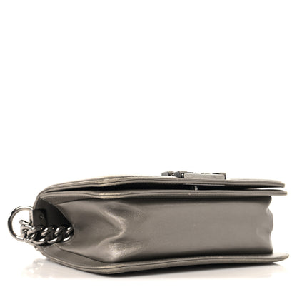 Chanel Galuchat Stingray Small Boy Flap Silver 4 of 11