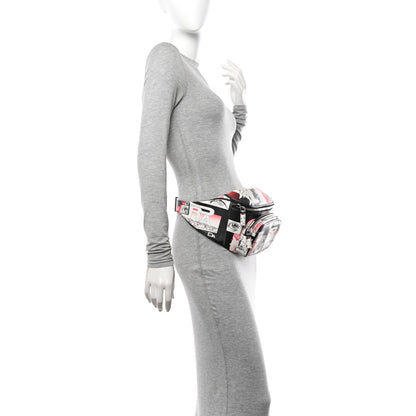 Prada X JAMES JEAN Vitello DNA Flat Belt Bag Black 2 of 13