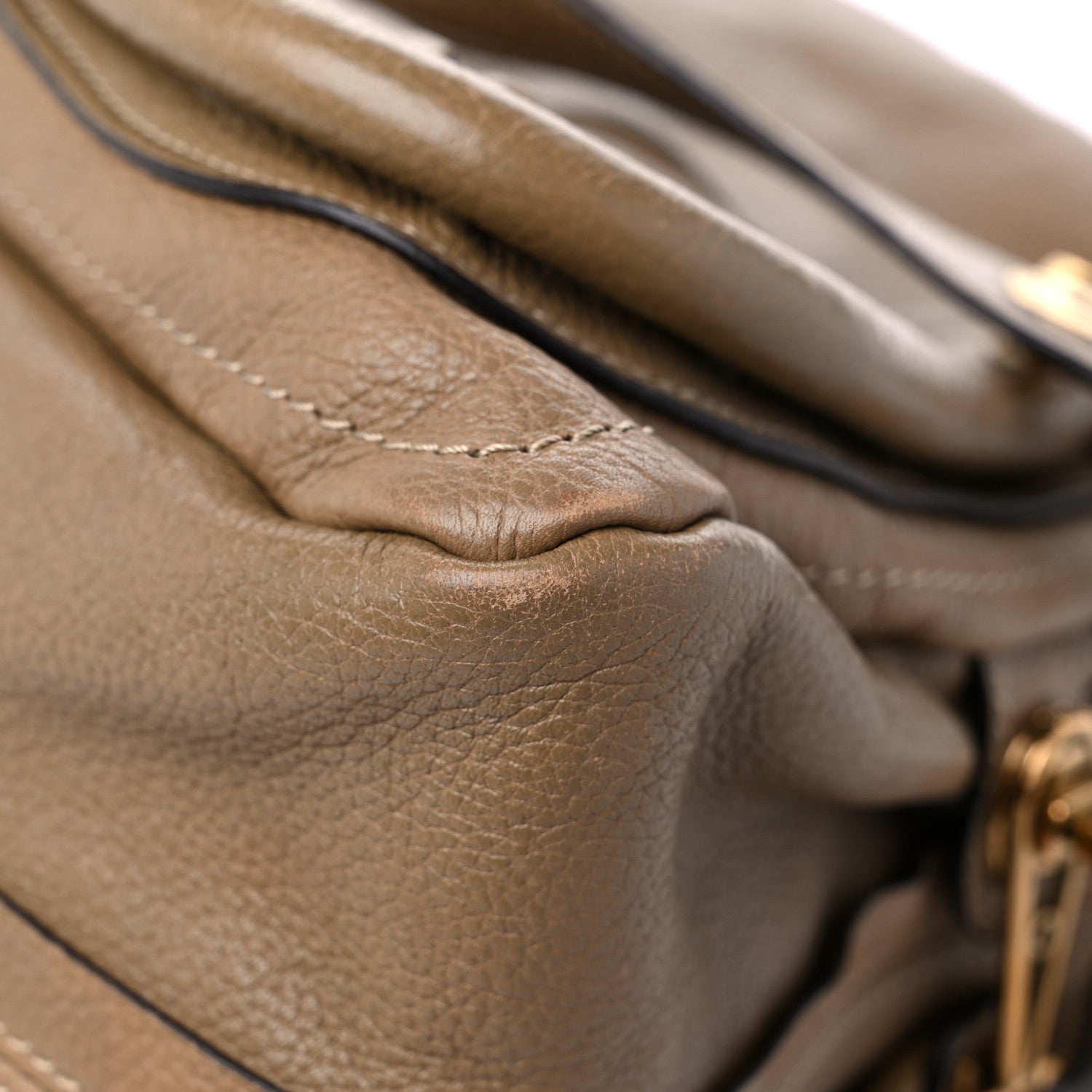 Chloe Calfskin Medium PARATY Barbour Khaki 8 of 20