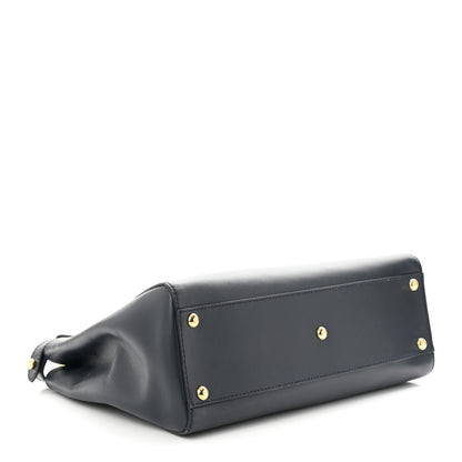 Fendi Vitello Morgan Shiny Nappa Medium Peekaboo Iconic Satchel Lavagna Lago 4 of 11