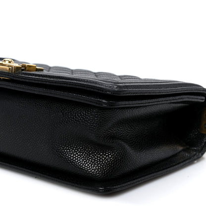 Chanel Caviar Quilted Medium Boy Flap Black 9 of 9