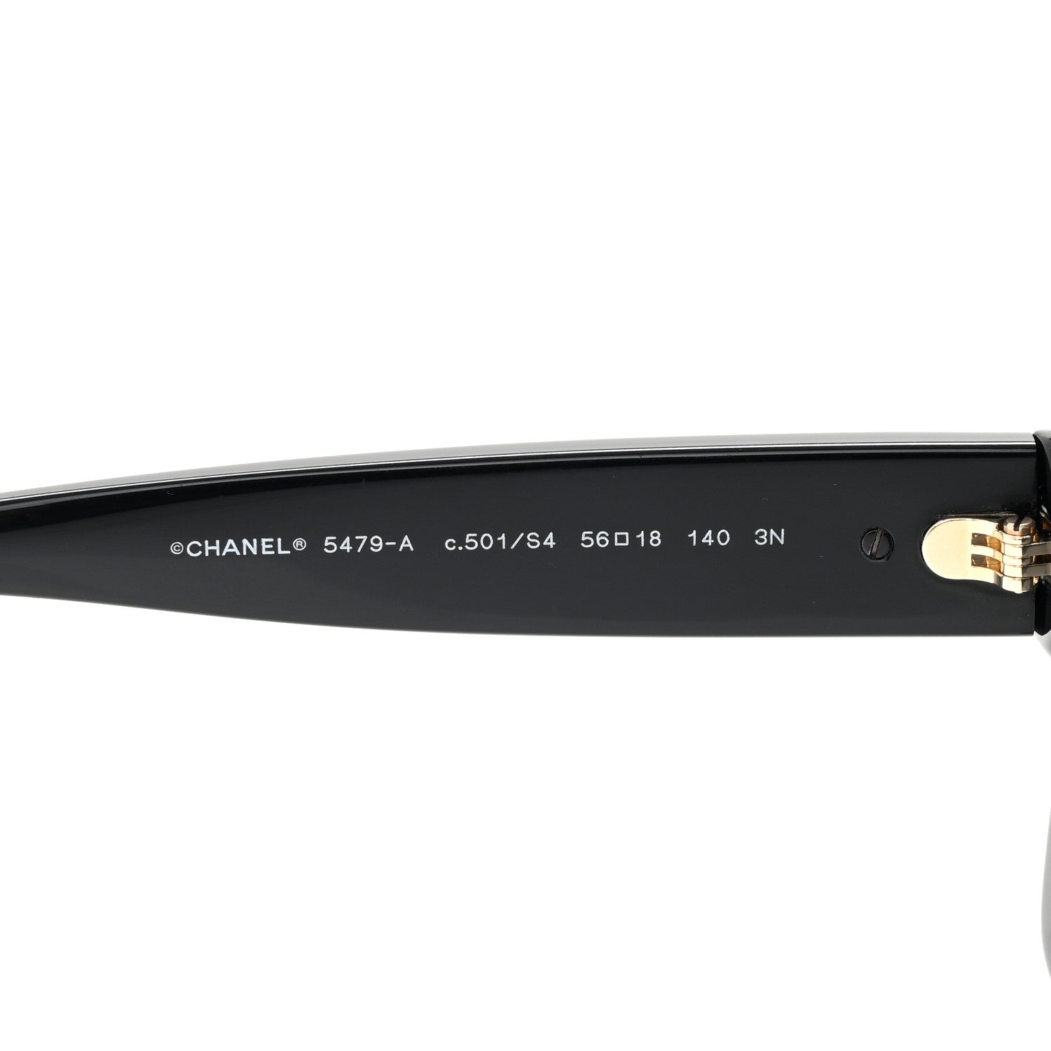 Chanel Acetate Square Heart Sunglasses 5479-A Black 5 of 9