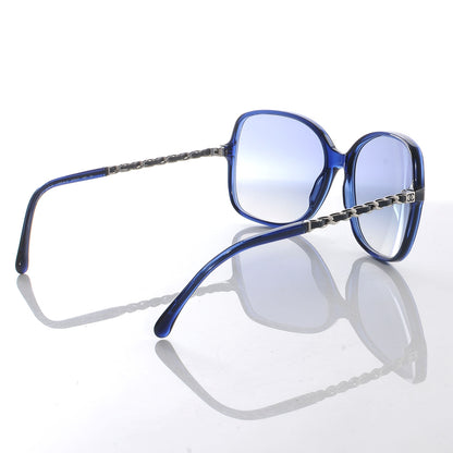 Chanel Chain Sunglasses 5210Q Navy Blue 3 of 5