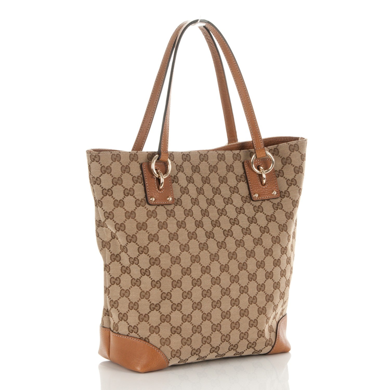 Gucci GG Monogram Medium Charm Tote Light Brown 3 of 7