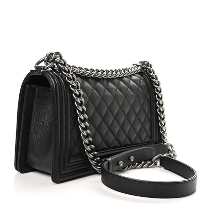 Chanel Caviar Quilted Medium Boy Flap Black 3 of 10