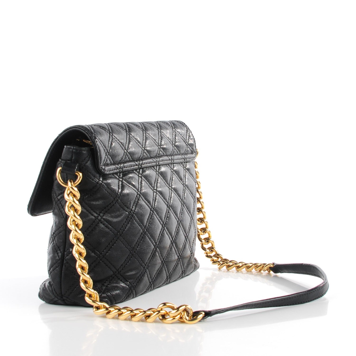 Marc Jacobs Lambskin Quilted The Large Single Flap Black 3 of 8