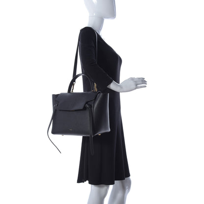 Celine Grained Calfskin Small Belt Bag Black 2 of 10