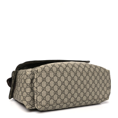 Gucci GG Plus Monogram Messenger Diaper Bag Dark Brown 4 of 10