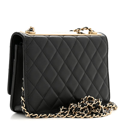 Chanel Lambskin Quilted Trendy CC Wallet On Chain WOC Black 3 of 13