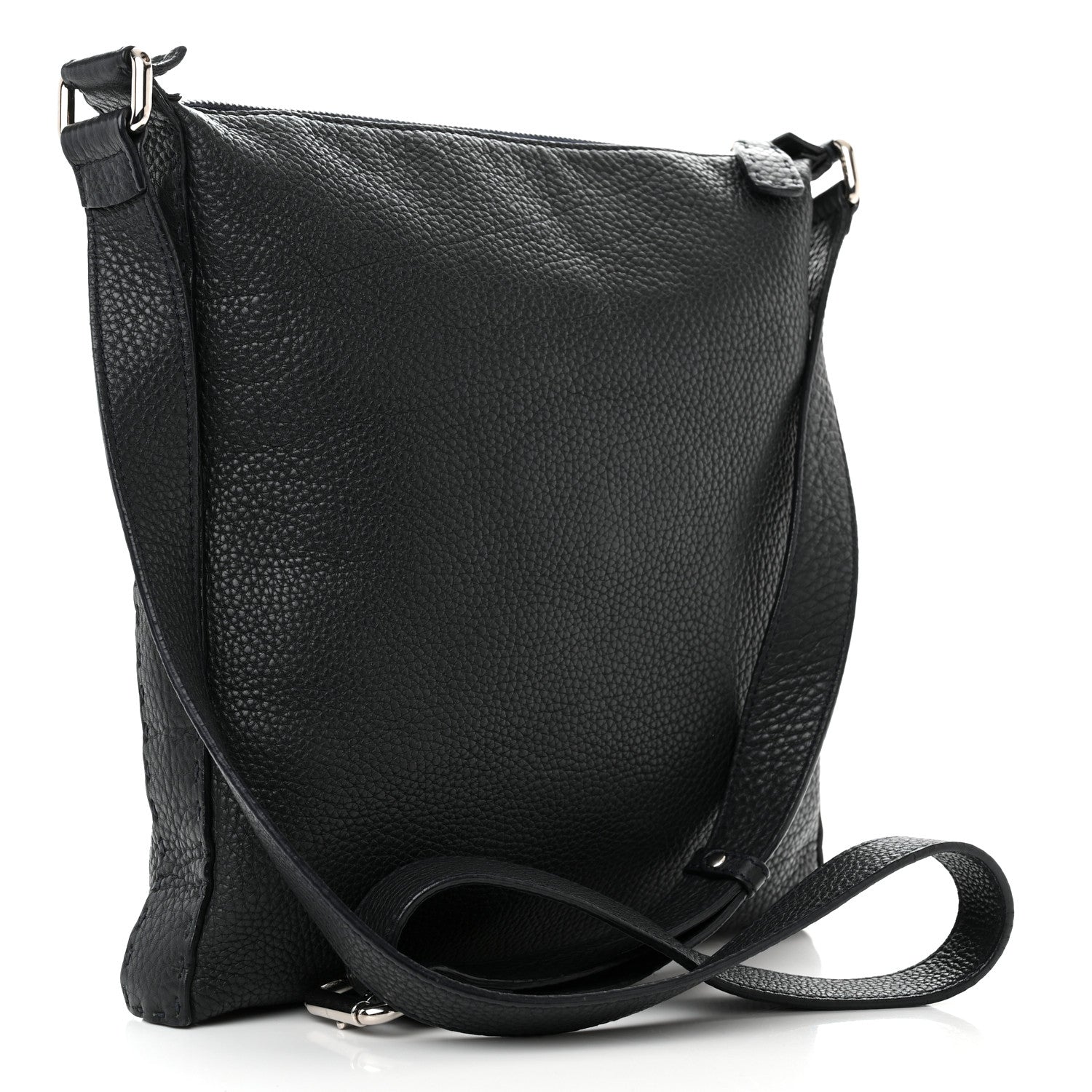 Fendi Cuoio Romano Selleria Messenger Dark Blue 3 of 9