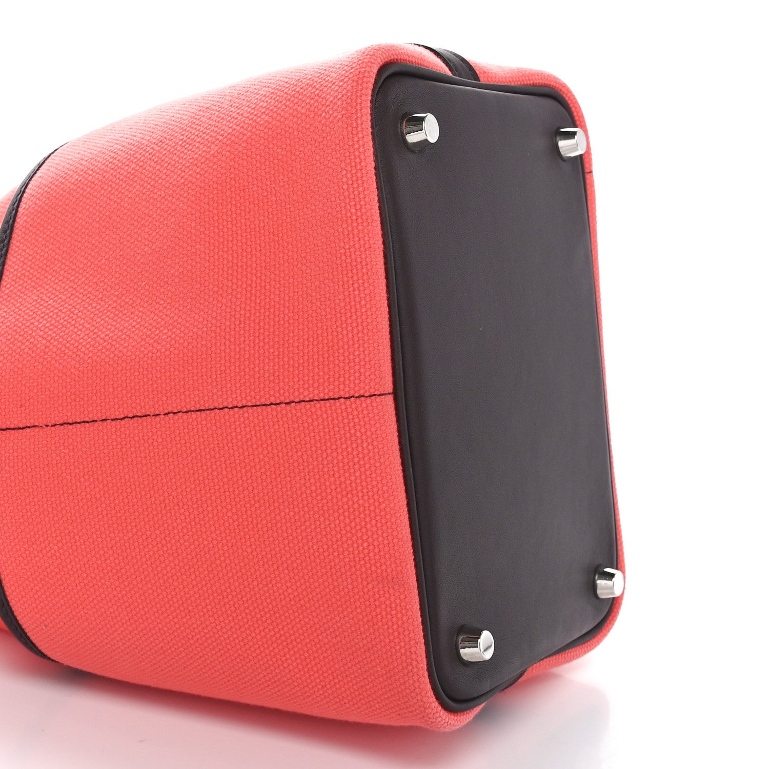 Hermes Toile Goeland Swift Cargo Picotin Lock 18 Rouge Sellier Rose Texas 9 of 10