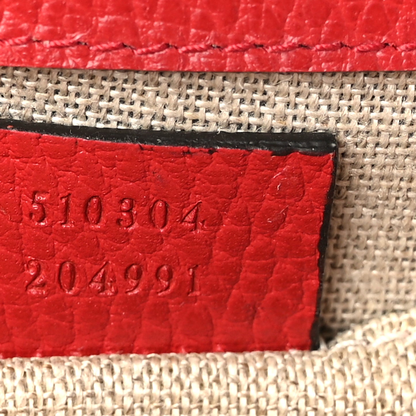 Dollar Calfskin Small Interlocking G Shoulder Bag Red