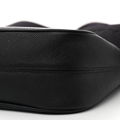 Prada Saffiano Lux Re-Edition 2005 Shoulder Bag Black 10 of 14