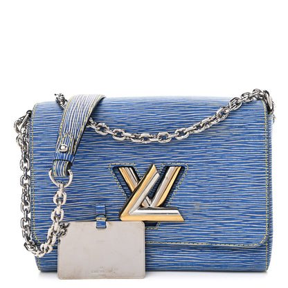 Louis Vuitton Epi Twist Shoulder Bag MM Denim Light 1 of 11