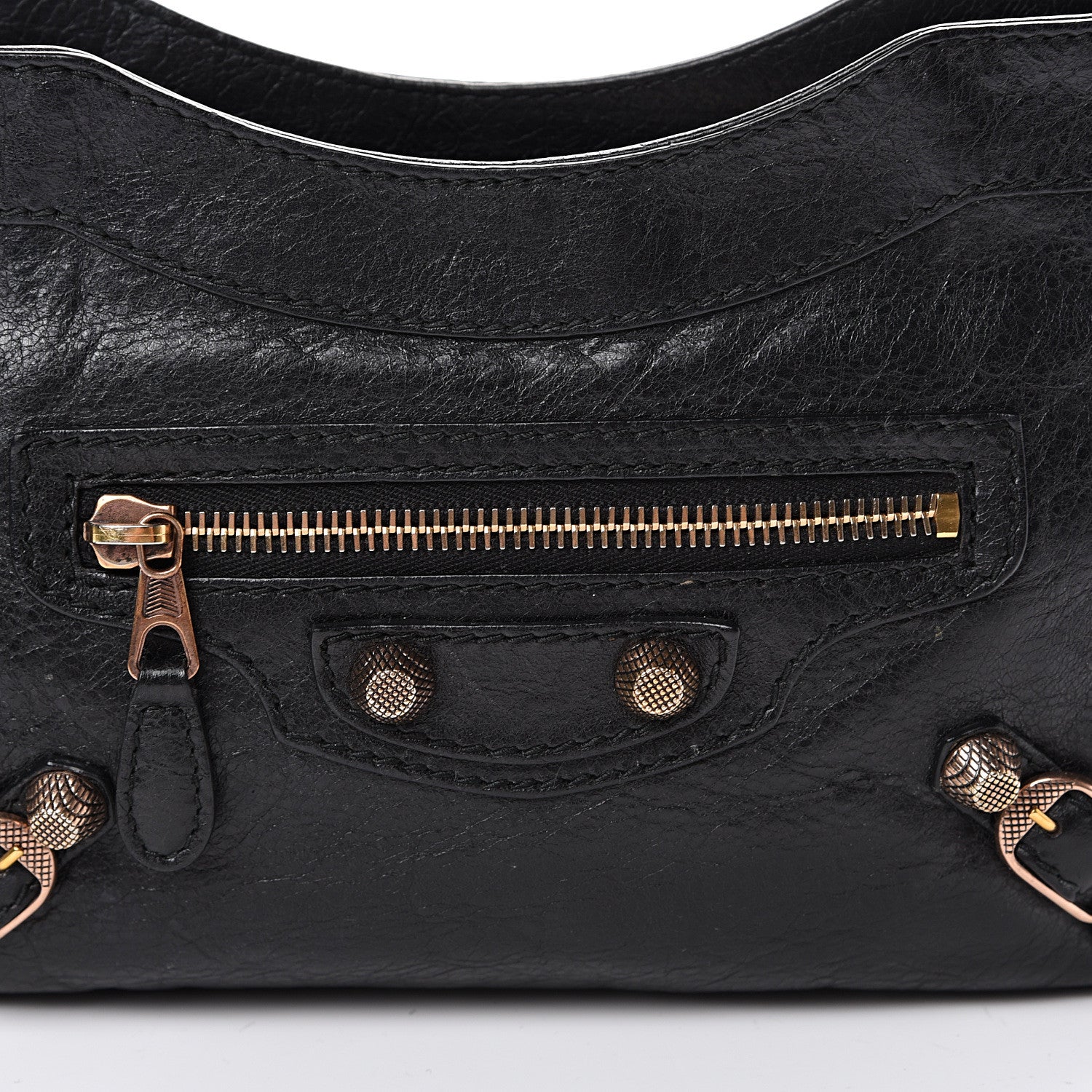 Balenciaga Agneau Giant 12 Rose Gold Hardware Hip Black 7 of 14