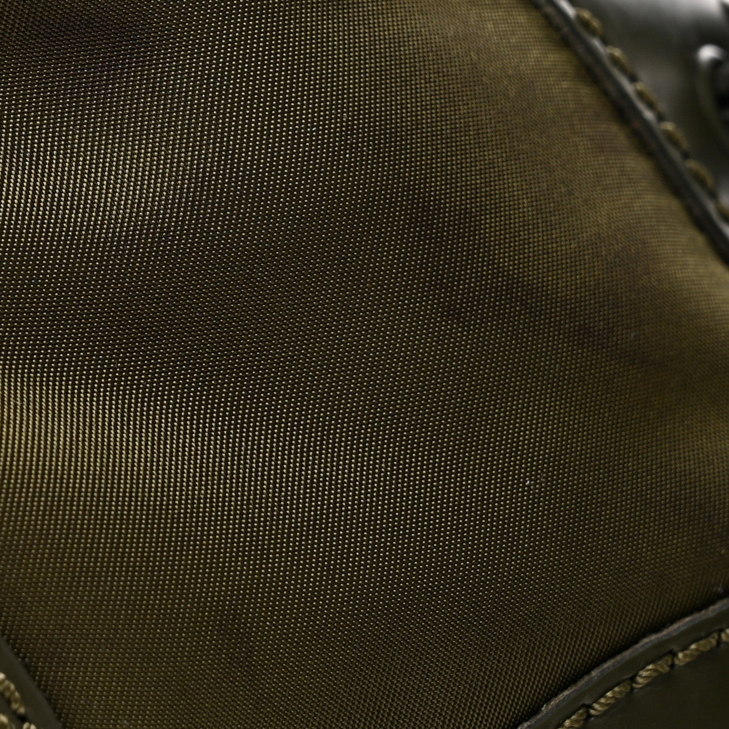Prada Spazzolato Rois Re-Nylon Metal Triangle Logo Mens Monolith Pouch Pocket 55mm Boots 8 Militare 13 of 14
