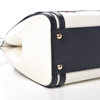 Dolce & Gabbana Dauphine Anchor Medium Miss Sicily Satchel White Blue 5 of 9