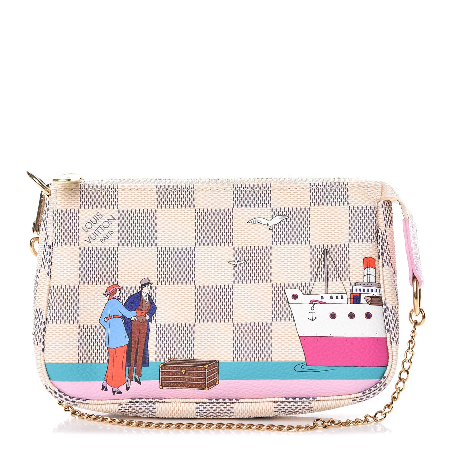 Damier Azur 2016 Christmas Animation Mini Pochette Accessories