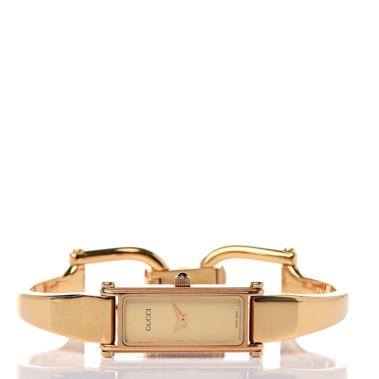 Gucci Stainless Steel 12mm 1500L Horsebit Quartz Watch Gold 4 of 7