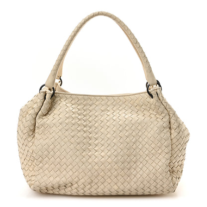 Bottega Veneta Nappa Intrecciato Parachute Bag White 1 of 10